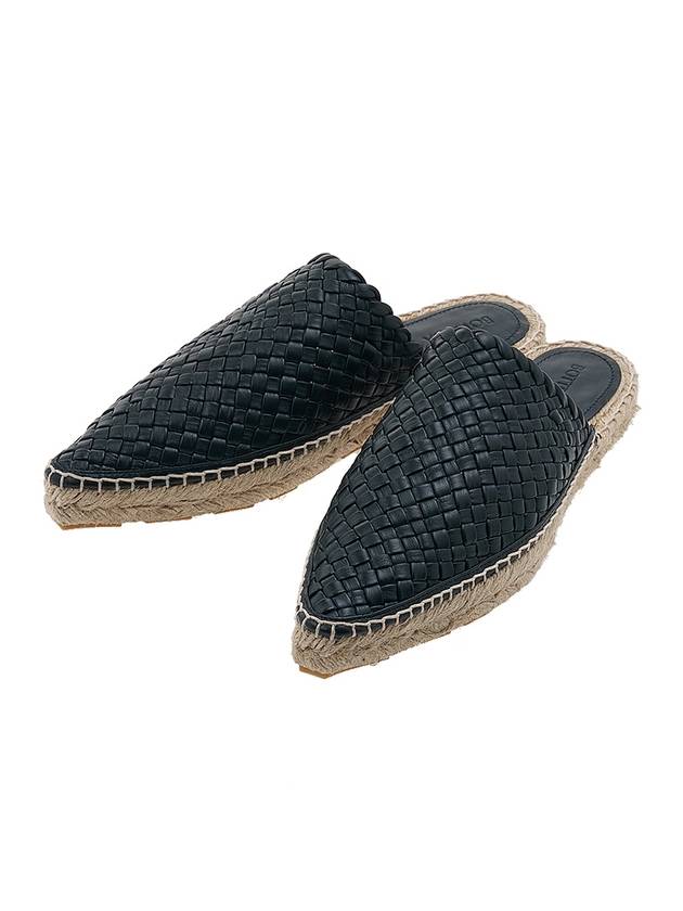 Intrecciato Espadrille Mule Dark Green - BOTTEGA VENETA - BALAAN 1