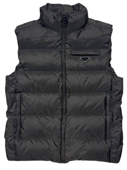 Re-Nylon Sleeveless Down Padded Jacket Black - PRADA - BALAAN 2