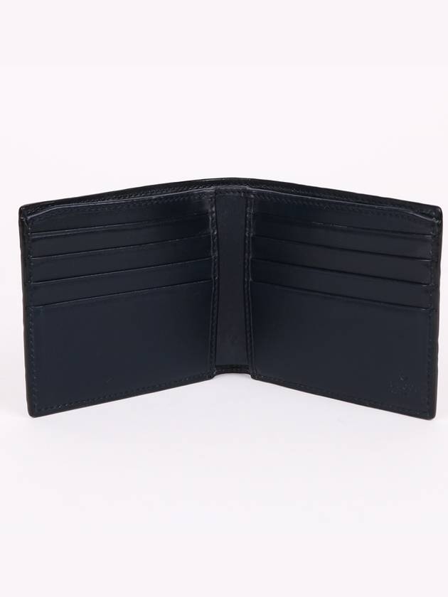 GG Samsun Seama Navy Half Wallet 408827 - GUCCI - BALAAN 8