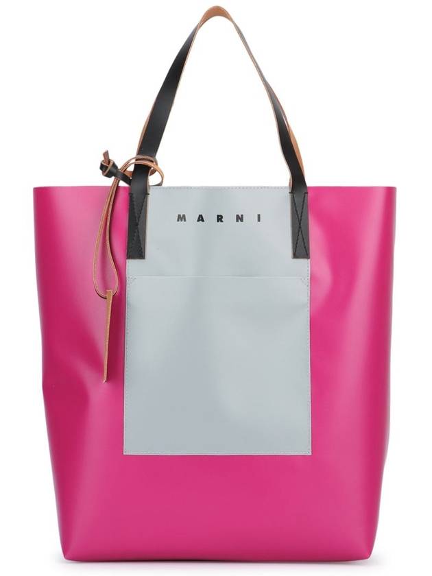 engraved logo panel tote bag SHMQ0044A0P5769 - MARNI - BALAAN 2