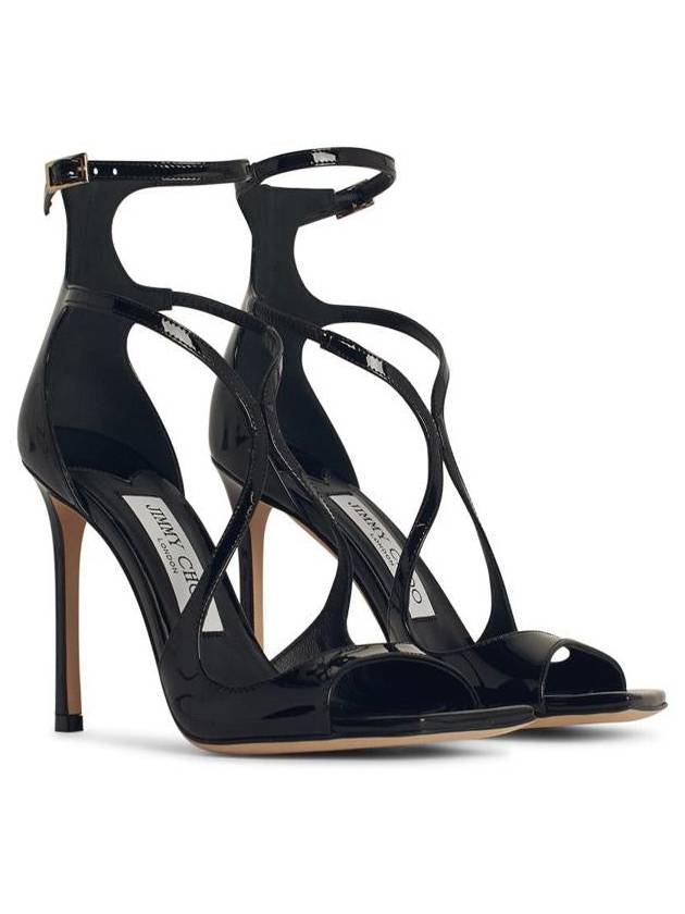 Jimmy Choo Azia Sandals In Black Leather - JIMMY CHOO - BALAAN 2