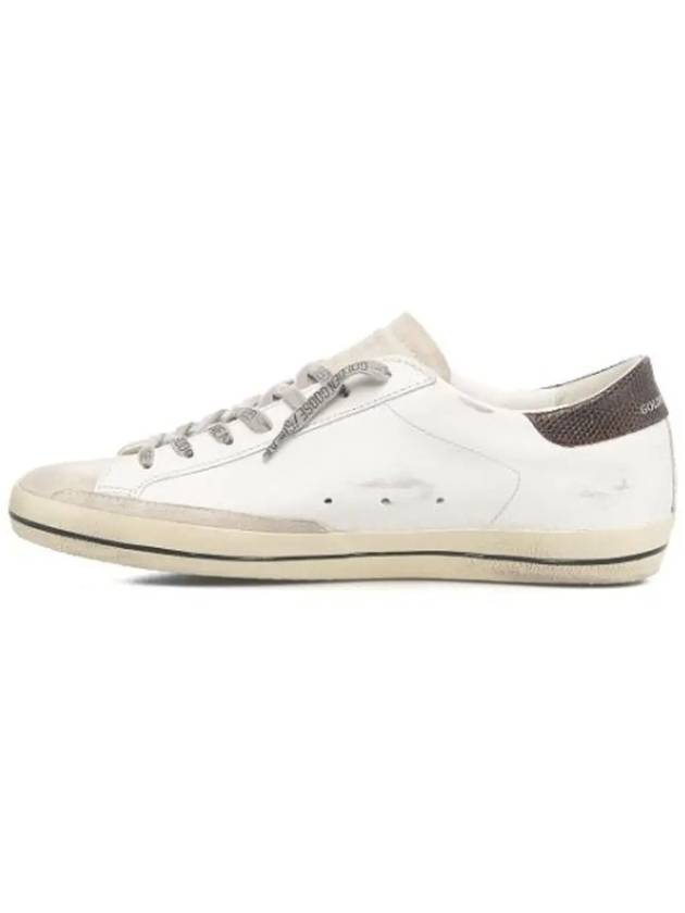 Superstar Brown Tab Low Top Sneakers White - GOLDEN GOOSE - BALAAN 3