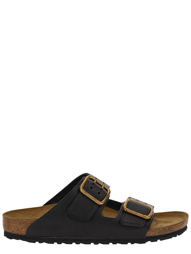 'Arizona' Black Slip-On Sneakers With Branded Buckles In Leather Man - BIRKENSTOCK - BALAAN 1