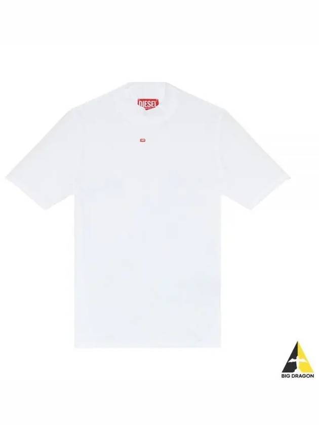 T Mokky Microdiv Logo Short Sleeve T-Shirt White - DIESEL - BALAAN 2
