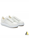 Larry Two Tone Suede Leather Low Top Sneakers White - ALEXANDER MCQUEEN - BALAAN 2