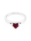 Sparkling Heart Ring Red Silver - PANDORA - BALAAN 3