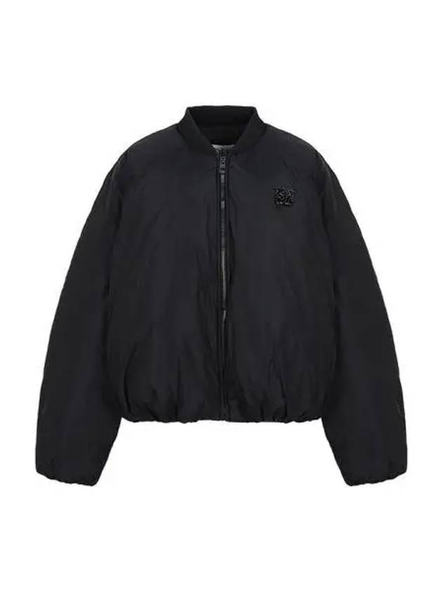 jacket women bomber nylon padded black - LOEWE - BALAAN 1