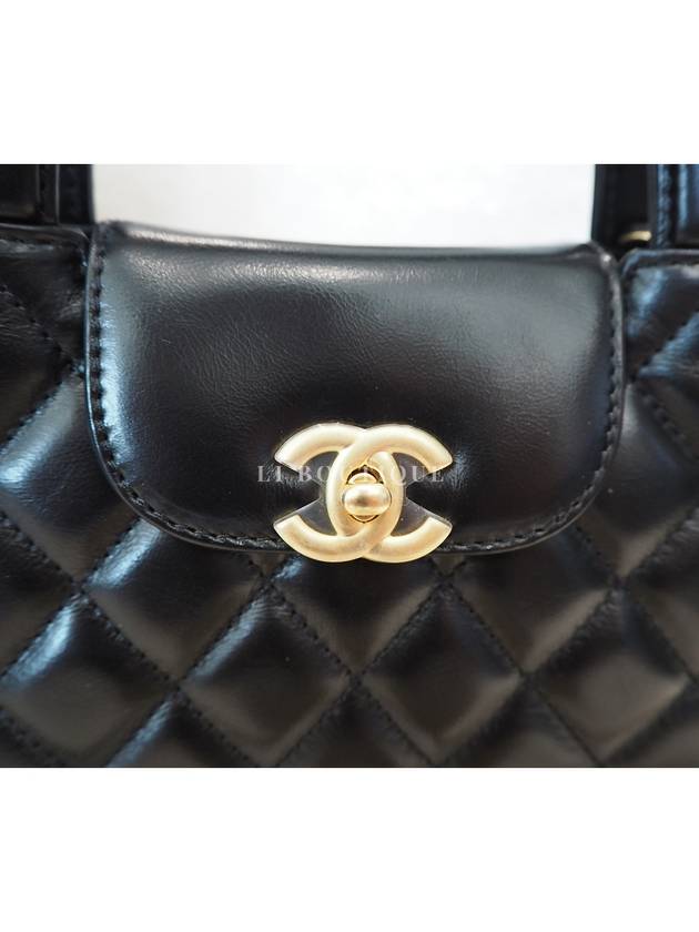 Kelly Bag Tote Cross Small Black Gold AS4416 - CHANEL - BALAAN 2