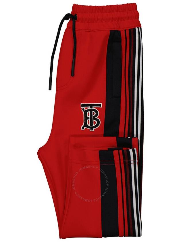 Burberry Boys Bright Red Monogram Motif Stretch Jersey Track Pants, Size 3Y - BURBERRY - BALAAN 3