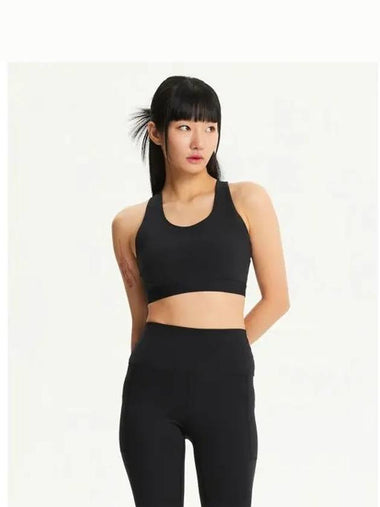 NBN9E4P042 WOMEN Slick bra top BLACK - NEW BALANCE - BALAAN 1