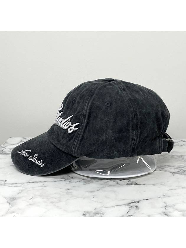 Embroidered Logo Ball Cap Grey - ACNE STUDIOS - BALAAN 4