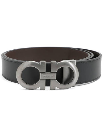 Exclusive special price limited to 30 pieces Ferragamo Gancini men s double sided belt 67 5542 017 0464231 free cutting - SALVATORE FERRAGAMO - BALAAN 1