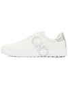 Number Gancini Low Top Sneakers White Silver - SALVATORE FERRAGAMO - BALAAN 5