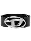 B 1DR D Logo Buckle Leather Belt Black - DIESEL - BALAAN 2