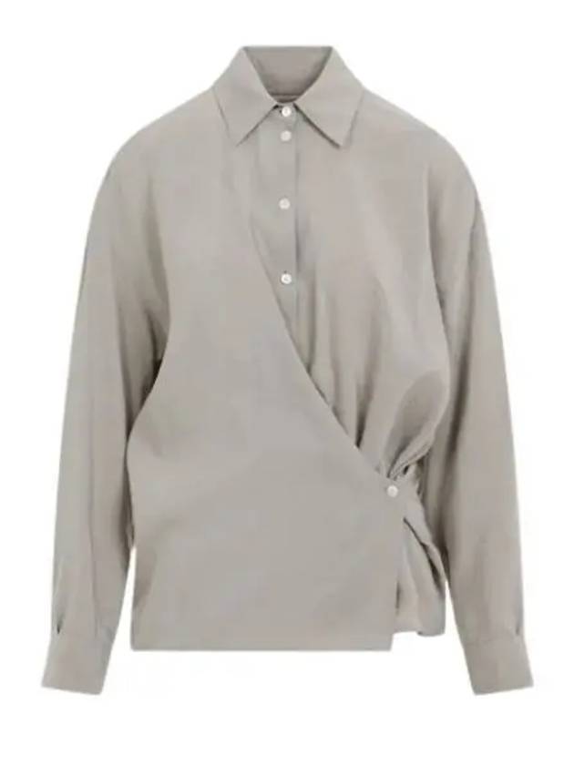 Twisted Long Sleeve Shirt Grey - LEMAIRE - BALAAN 2