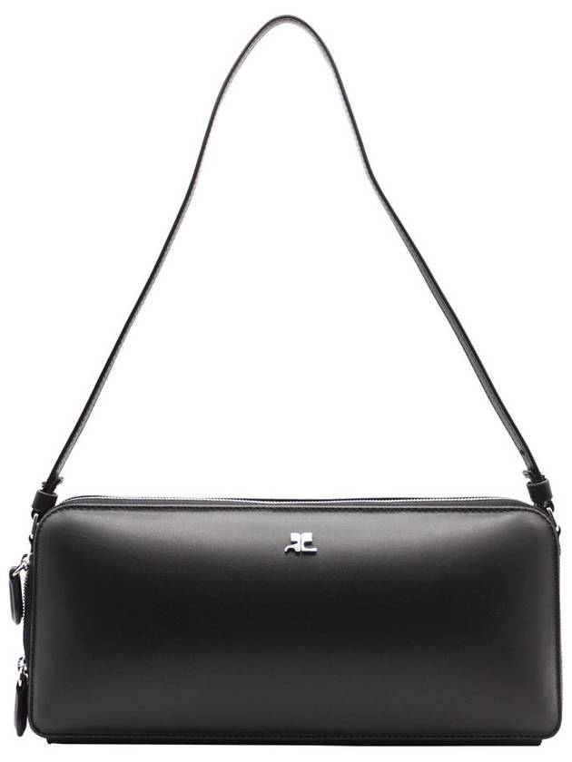 Women's Cloud Reflex Leather Shoulder Bag Black - COURREGES - BALAAN 3