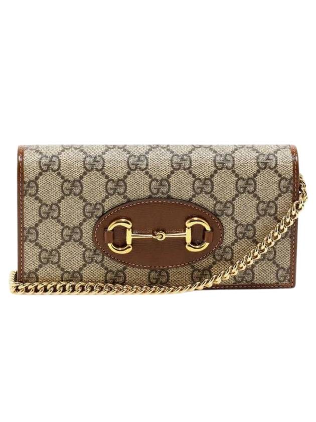 Horsebit 1955 Chain Cross Bag Beige Ebony - GUCCI - BALAAN 1