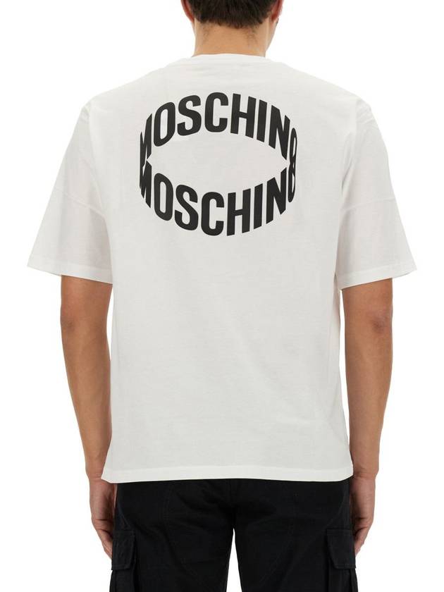 short sleeve t-shirt 07262041 1001 WHITE - MOSCHINO - BALAAN 4