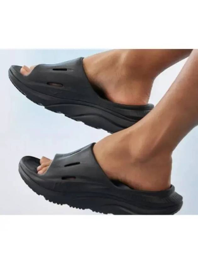 Ora Recovery Slide 3 Slippers Black - HOKA ONE ONE - BALAAN 2