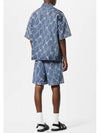 Monogram Printed Denim Shorts Indigo - LOUIS VUITTON - BALAAN 6