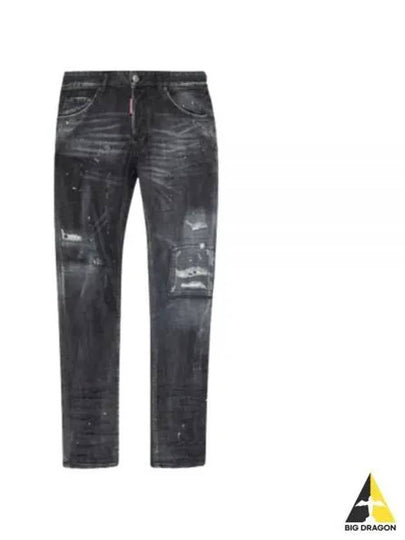 Men's Painted Washed Grey Cool Guy Jeans - DSQUARED2 - BALAAN 2