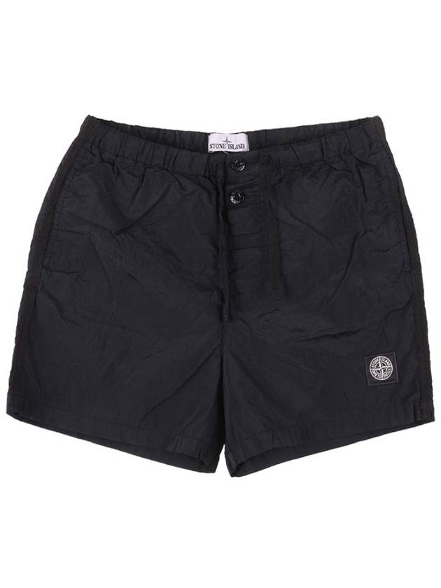 Men's Nylon Metal Swim Shorts Black - STONE ISLAND - BALAAN 4