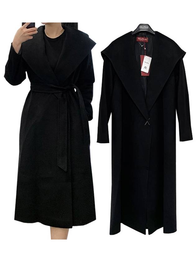 Bdanton Virgin Wool Single Coat Black - MAX MARA - BALAAN 2