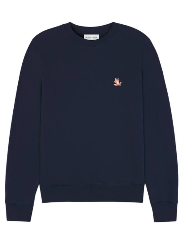 Chillax Patch Regular Sweatshirt Ink Blue - MAISON KITSUNE - BALAAN 2