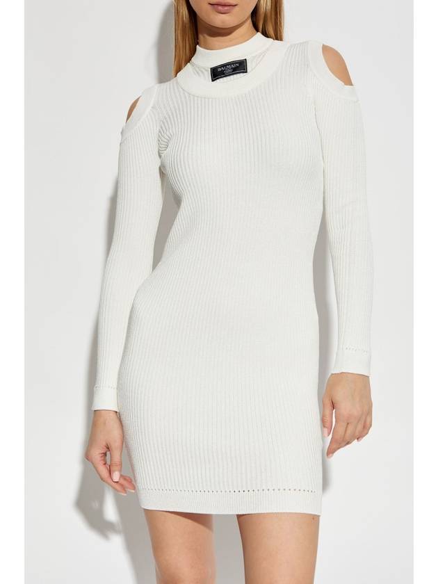 Balmain Fitted Dress, Women's, Cream - BALMAIN - BALAAN 3