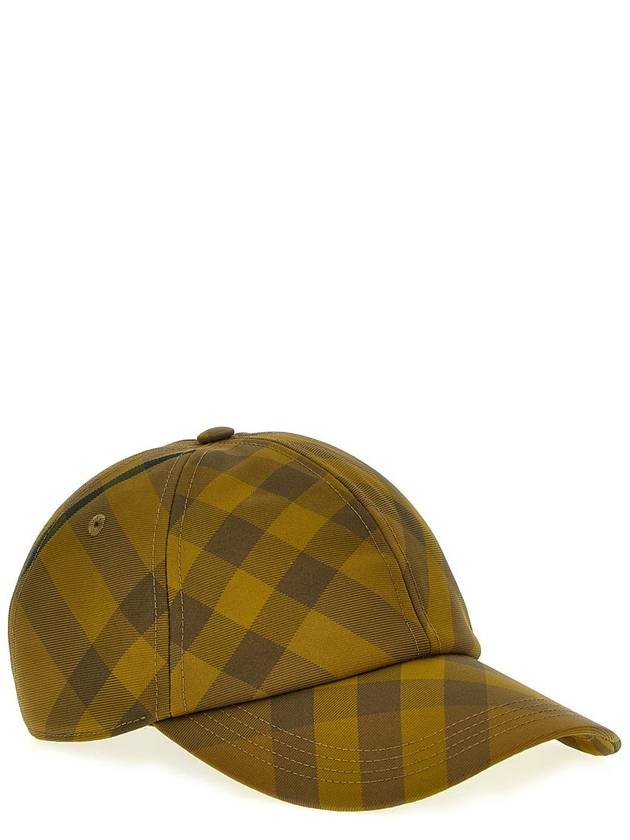 Check Base Ball Cap Yellow - BURBERRY - BALAAN 3