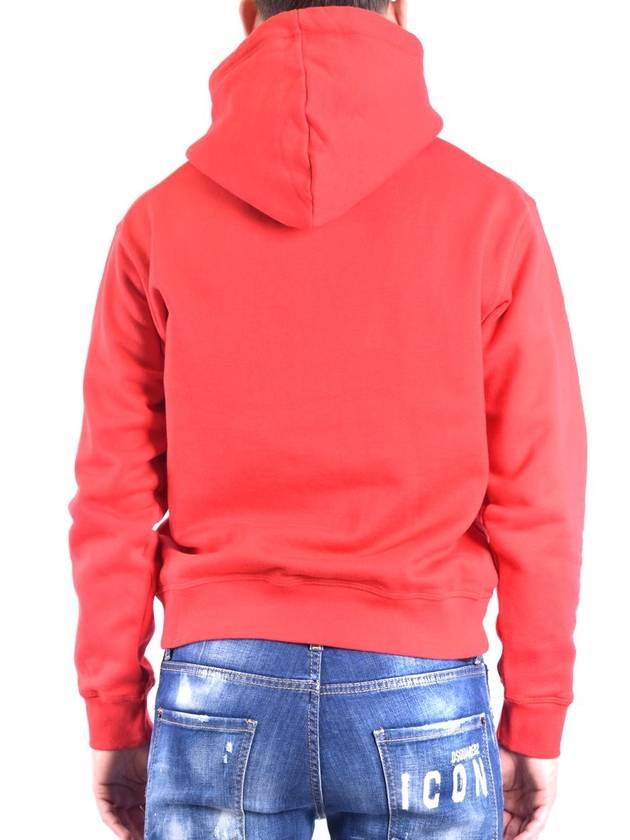 Men's Spray Logo Hood Red - DSQUARED2 - BALAAN 5