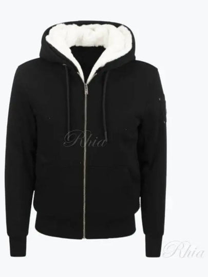 Classic Bunny Zip Up Hoodie White Lining Black - MOOSE KNUCKLES - BALAAN 2