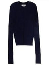 Cable Knit Top Navy - AMI - BALAAN 2