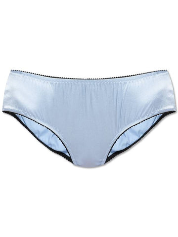 Dolce & Gabbana Silk Panties, Women's, Light Blue - DOLCE&GABBANA - BALAAN 1