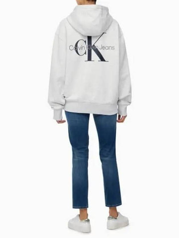 JEANS Unisex Relaxed Fit Monogram Bag Logo Hoodie J400478P09 - CALVIN KLEIN - BALAAN 1