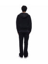 Logo Patch Knit Goose Padded Cardigan Black - MONCLER - BALAAN 6