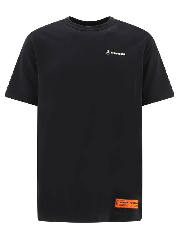 Logo Patch Short Sleeve T-Shirt Black - HERON PRESTON - BALAAN 2