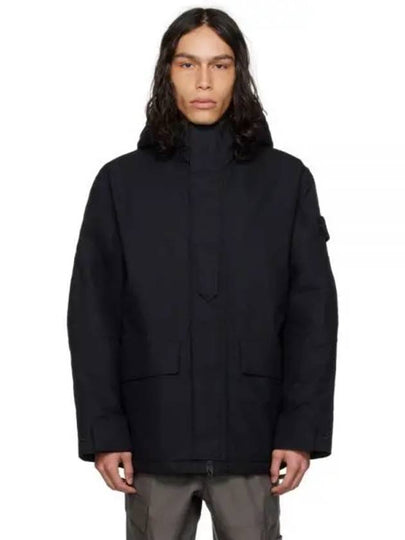 Ghost Piece Nylon Hooded Jacket Black - STONE ISLAND - BALAAN 2