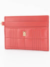 TB Quilted Card Wallet Red - BURBERRY - BALAAN 2