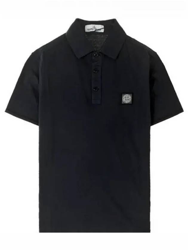 Logo Wappen Short Sleeve Polo Shirt Navy - STONE ISLAND - BALAAN 2