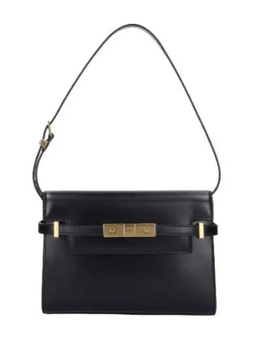 Small Manhattan shoulder bag black - SAINT LAURENT - BALAAN 1