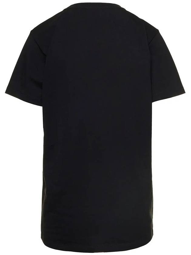 Aby Logo Short Sleeve T-Shirt Black - ISABEL MARANT - BALAAN 3