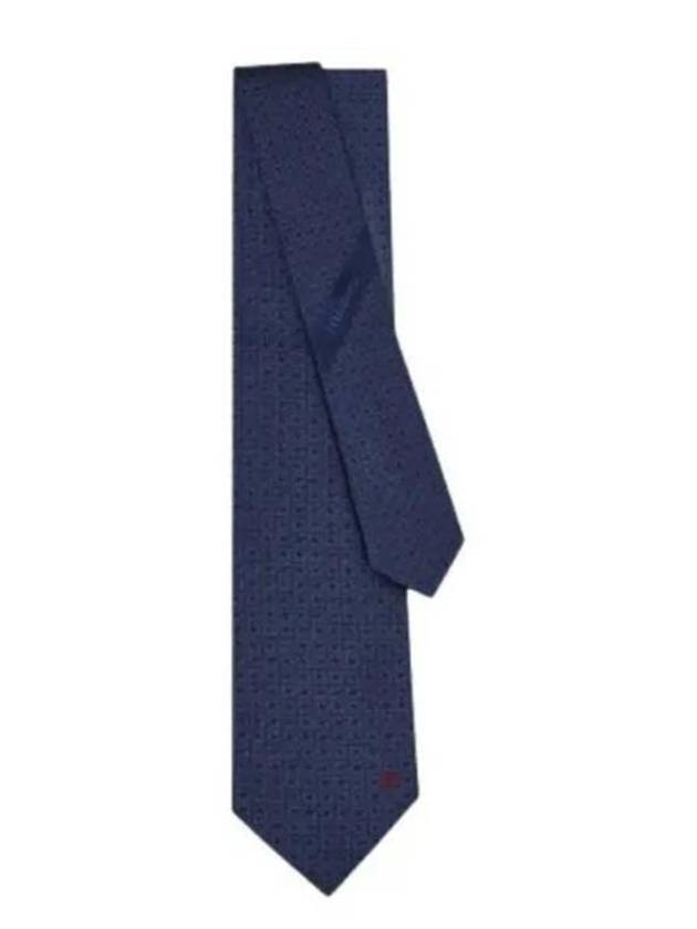 774151 350994 Gancini silk tie - SALVATORE FERRAGAMO - BALAAN 1