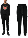 Logo Patch Drawstring Waist Cargo Track Pants Black - MOOSE KNUCKLES - BALAAN 2