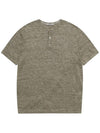 Men's Linen Henry Neck Short Sleeve Knit MMSWL5T51 254 - AT.P.CO - BALAAN 7