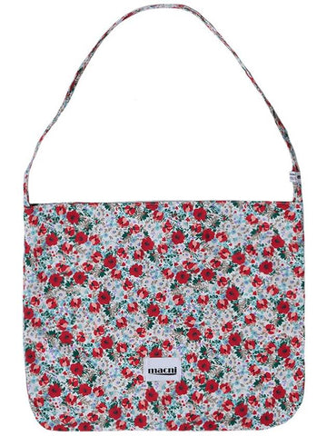 FLORAL ECO CROSS BAG WHITE - MACNI - BALAAN 1