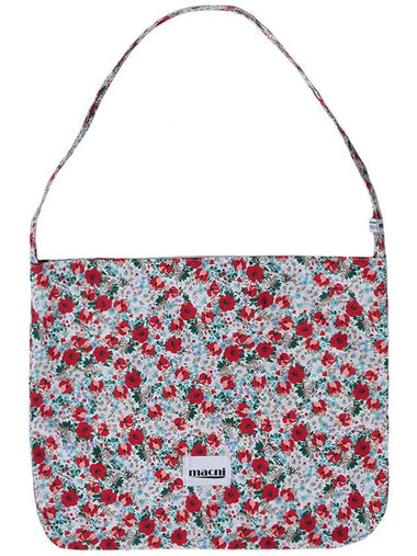 FLORAL ECO CROSS BAG WHITE - MACNI - BALAAN 1