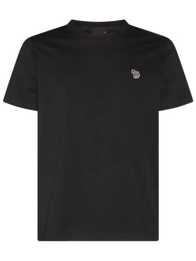 Zebra Logo Cotton Short Sleeve T-Shirt Black - PAUL SMITH - BALAAN 2