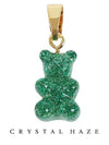 Glitter Nostalgia Bear Classic Connector Pendant Green Haze - CRYSTAL HAZE - BALAAN.