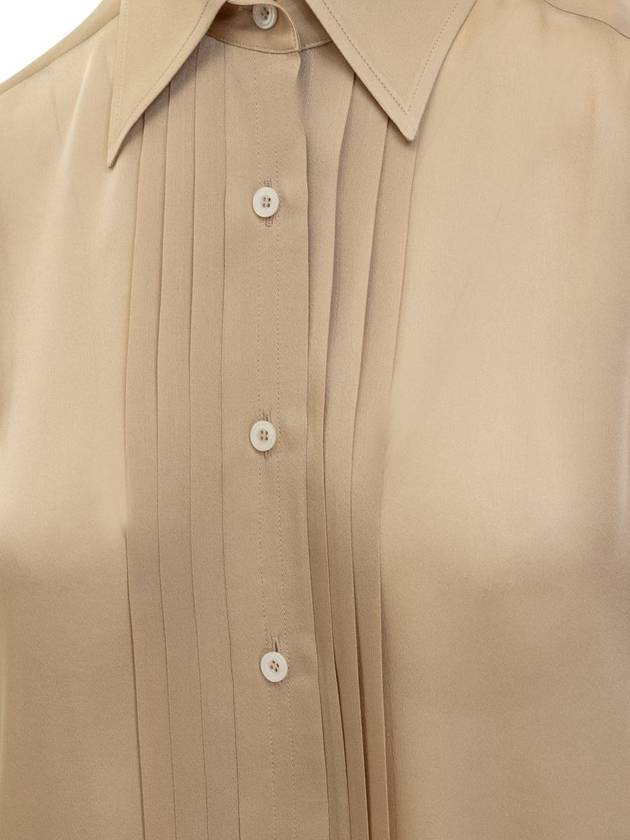 Tom Ford Silk Shirt With Pleated Detail - TOM FORD - BALAAN 3